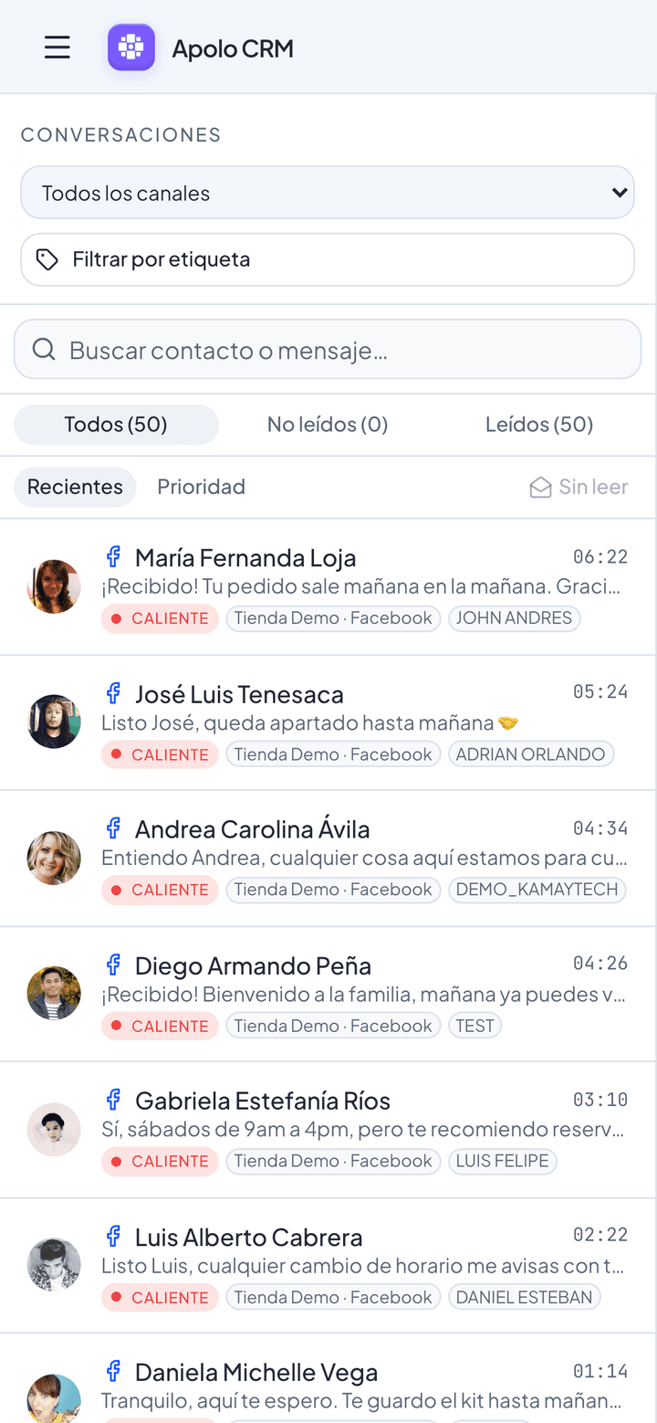 Bandeja en el celular